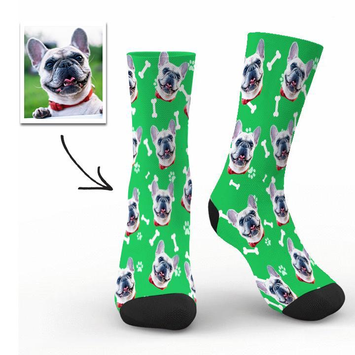 Photo Socks Custom Dog Face Socks