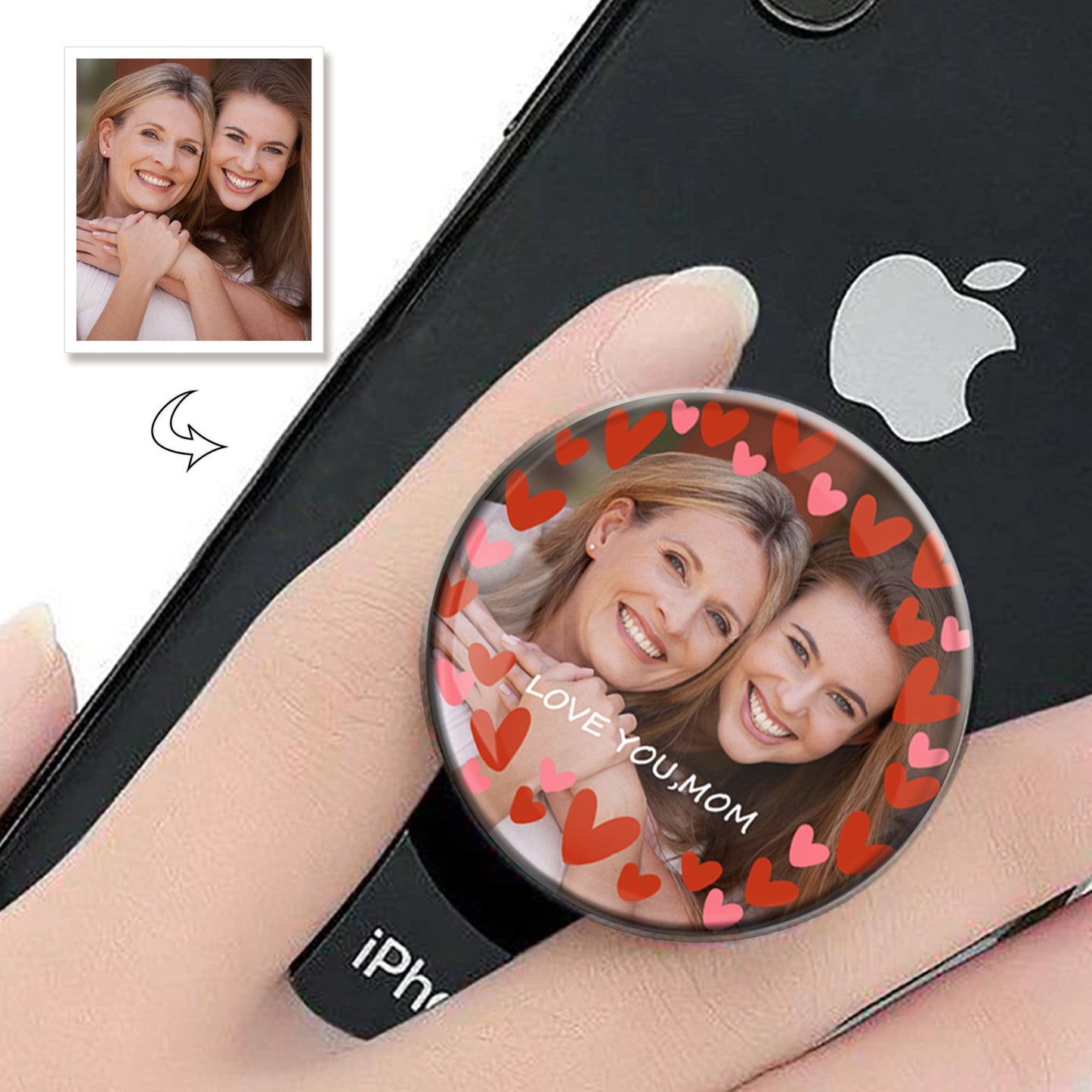 Custom Photo Phone Grip For Mother's Day Gift Phone Holder For Mom