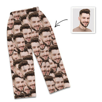 Custom Photo Face Pajamas, Unique Gifts Nightwear, Unisex