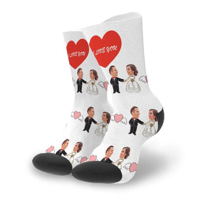 Custom Wedding Anniversary Socks