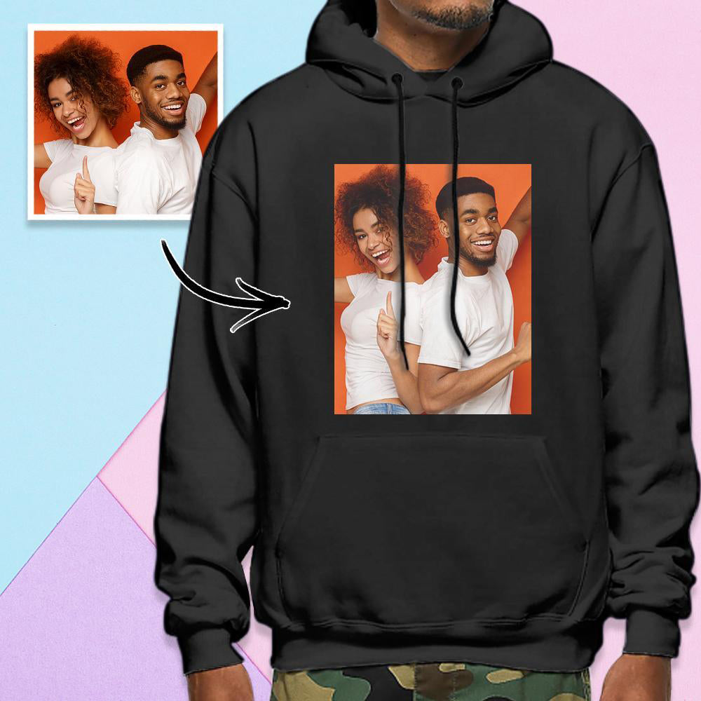 Custom Long Sleeve Photo Sweatshirt  Hoodie Essentials Hoodie for Men and Women