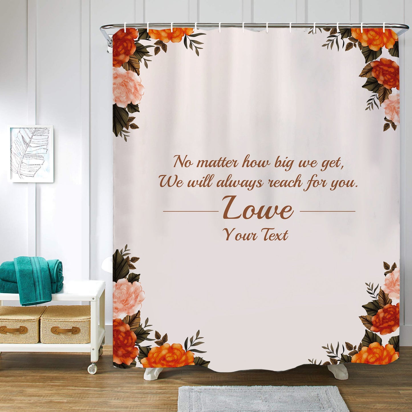 Customized Shower Curtain for Mom Best Mother's day Gift