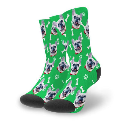 Photo Socks Custom Dog Face Socks