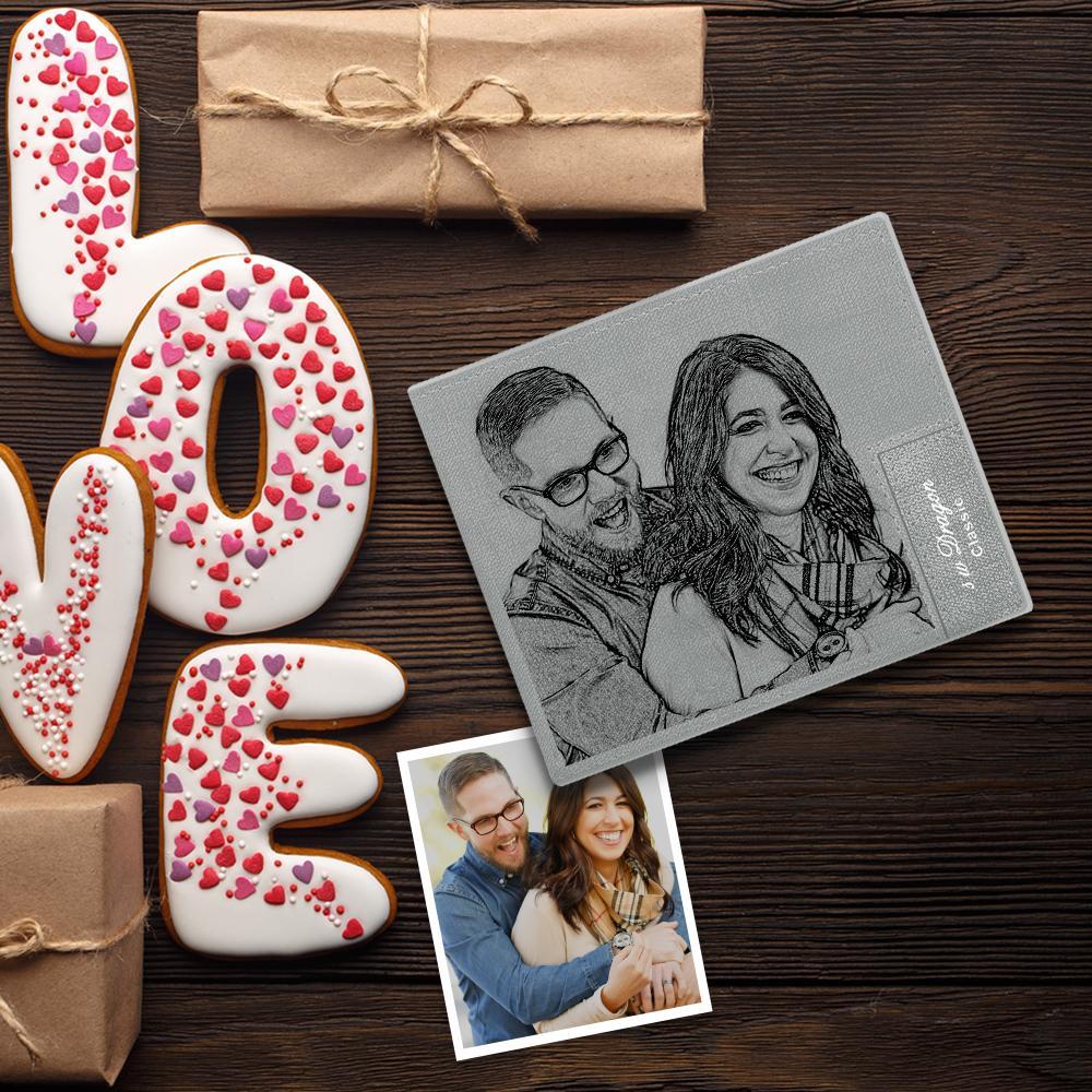 Personalized Gifts Men's Custom Photo Wallet - My Love - faceonboxer