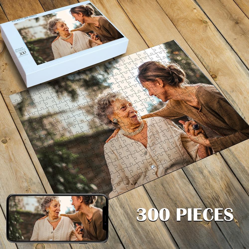 Custom Photo Jigsaw Puzzle Best Personalized Gift 35-1000 pieces - faceonboxer