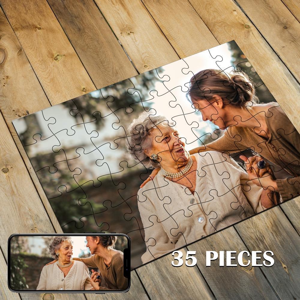 Custom Photo Jigsaw Puzzle Best Personalized Gift 35-1000 pieces - faceonboxer