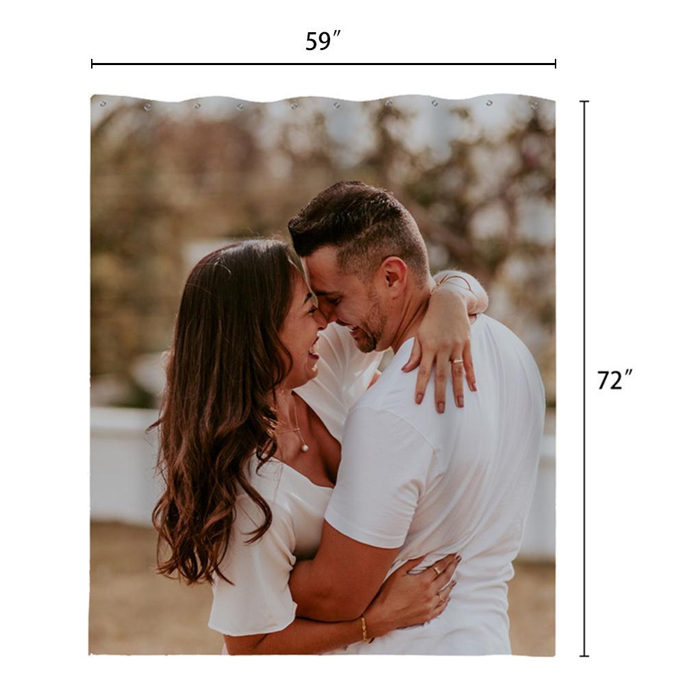 Copy of Copy of Custom Shower Curtain Unique Gift For Lover - faceonboxer