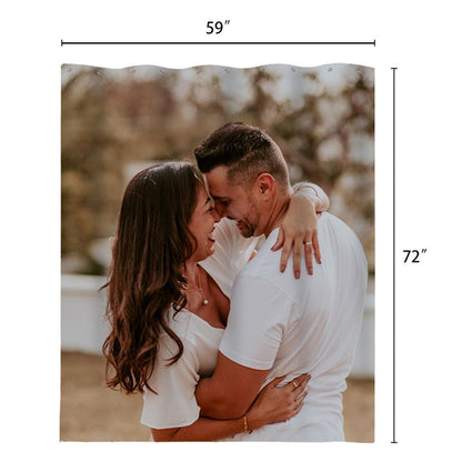 Copy of Copy of Custom Shower Curtain Unique Gift For Lover - faceonboxer