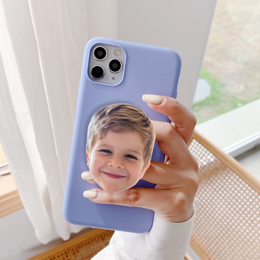 Custom Photo Phone Grip Shaped Acrylic Personalized Photo Phone Holder