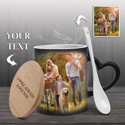 Personalized Custom Photo Mugs - Magic Heat Color Changing Coffee Cups