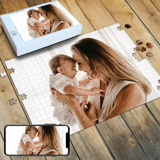 Custom Photo Jigsaw Puzzle Best Personalized Gift 35-1000 pieces - faceonboxer