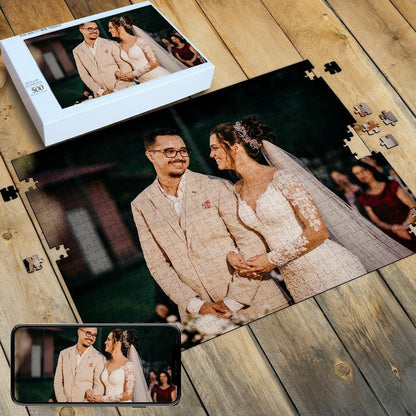 Custom Photo Jigsaw Puzzle Best Personalized Gift 35-1000 pieces - faceonboxer