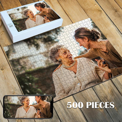 Custom Photo Jigsaw Puzzle Best Personalized Gift 35-1000 pieces - faceonboxer