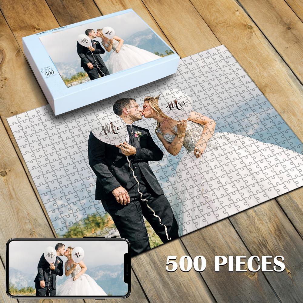 Custom Photo Jigsaw Puzzle Best Personalized Gift 35-1000 pieces - faceonboxer