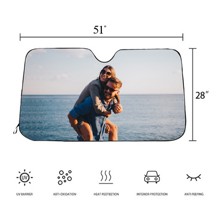 Custom Auto Sun Shade Car Sun Shade Personalized Windshield Car Accessories For Friend