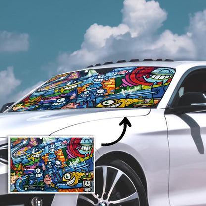 Custom Auto Sun Shade Car Sun Shade Personalized Windshield Car Accessories