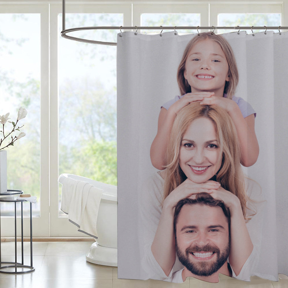 Customized Shower Curtains With Their Own Photos On Them