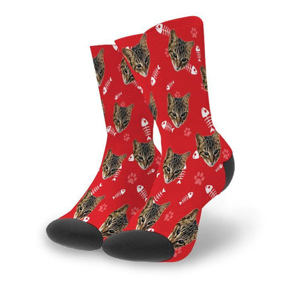 Custom Cat Socks with 3D Preview