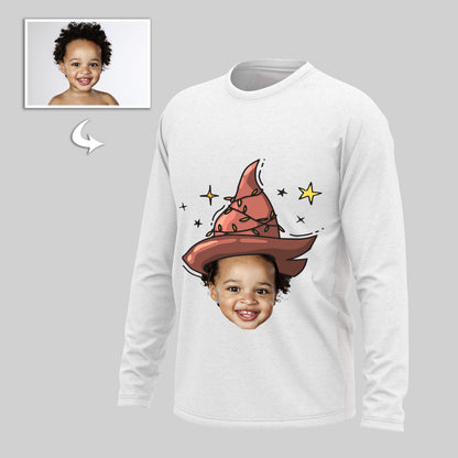 Custom Photo  Cotton Long Sleeve Shirts For Halloween