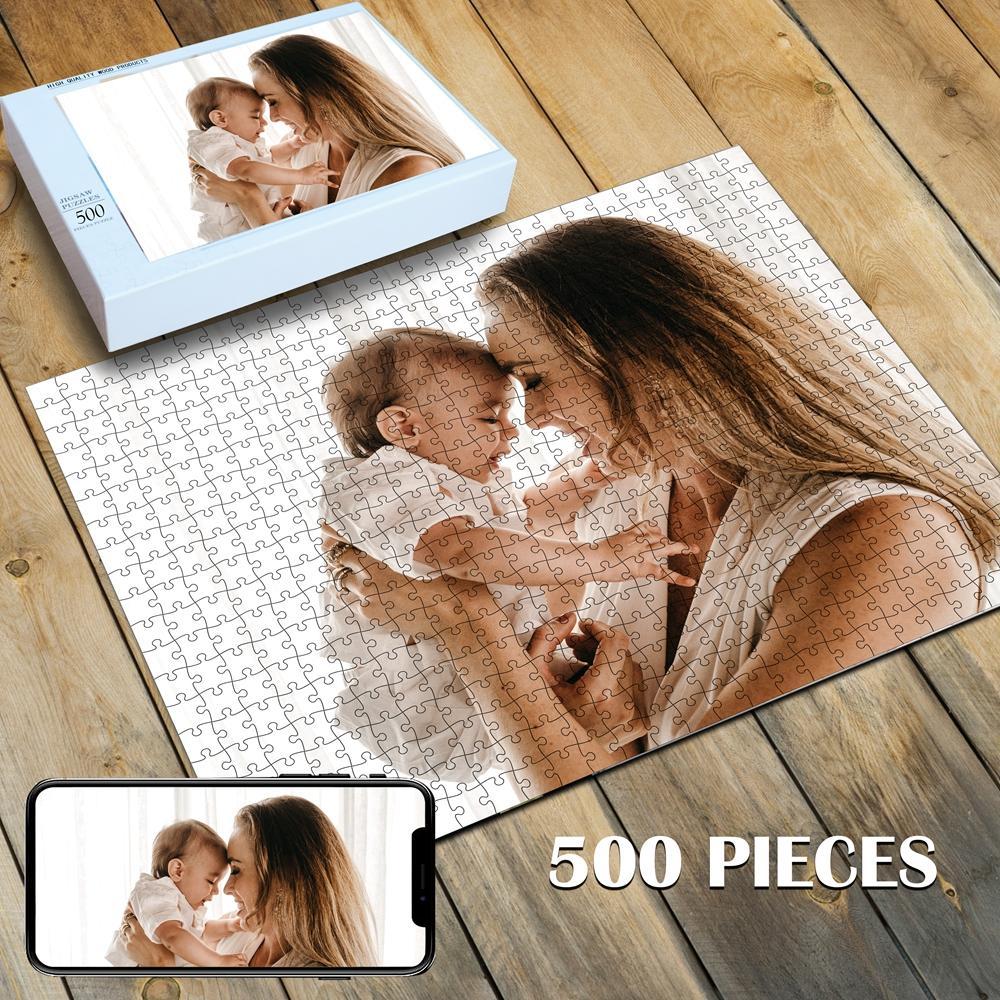 Custom Photo Jigsaw Puzzle Best Personalized Gift 35-1000 pieces - faceonboxer