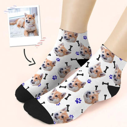 Custom Quarter Socks Dog