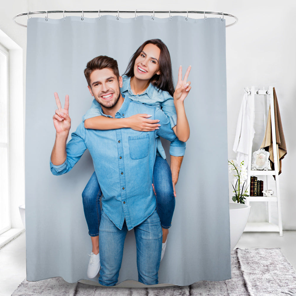 Customized Shower Curtains With Their Own Photos On Them