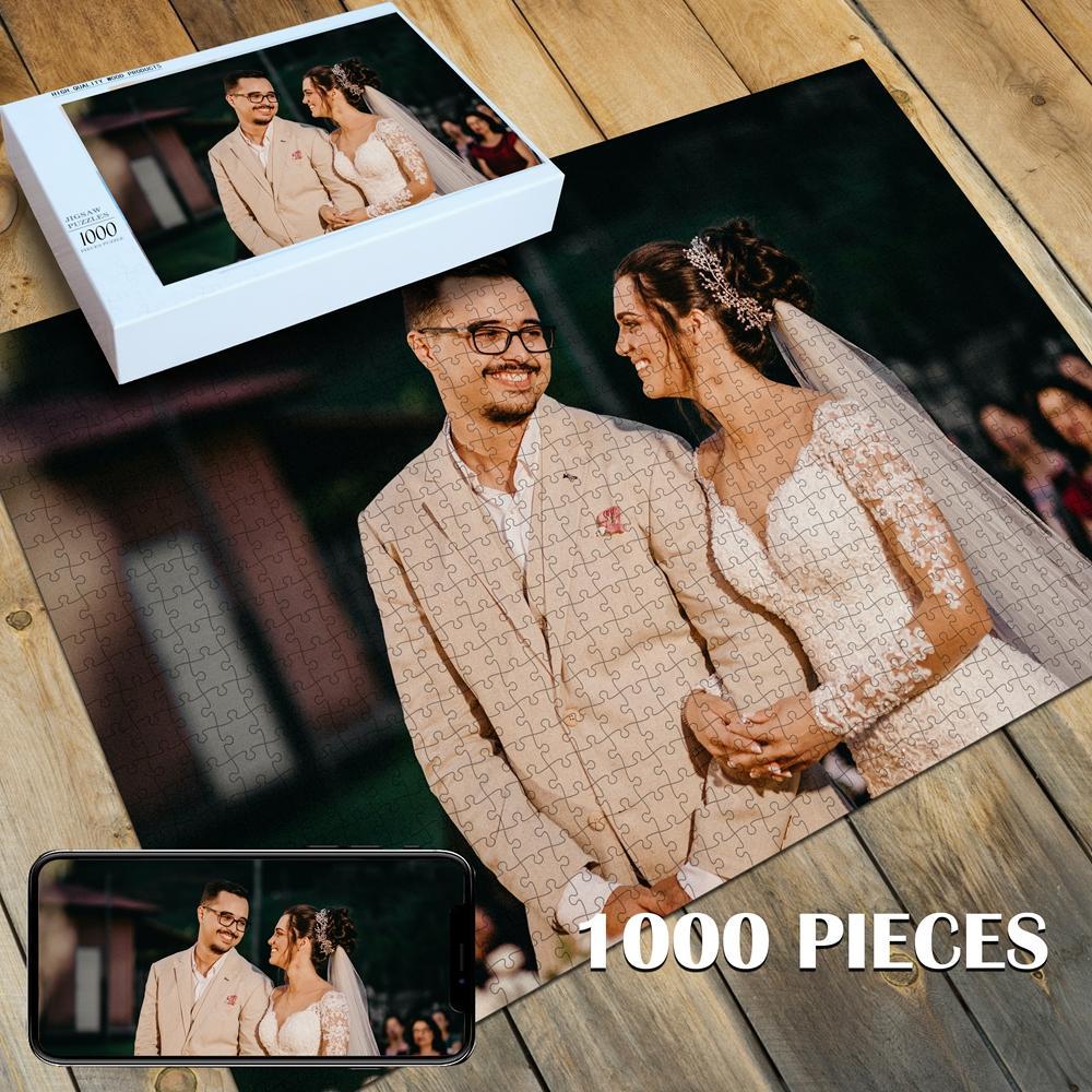Custom Photo Jigsaw Puzzle Best Personalized Gift 35-1000 pieces - faceonboxer