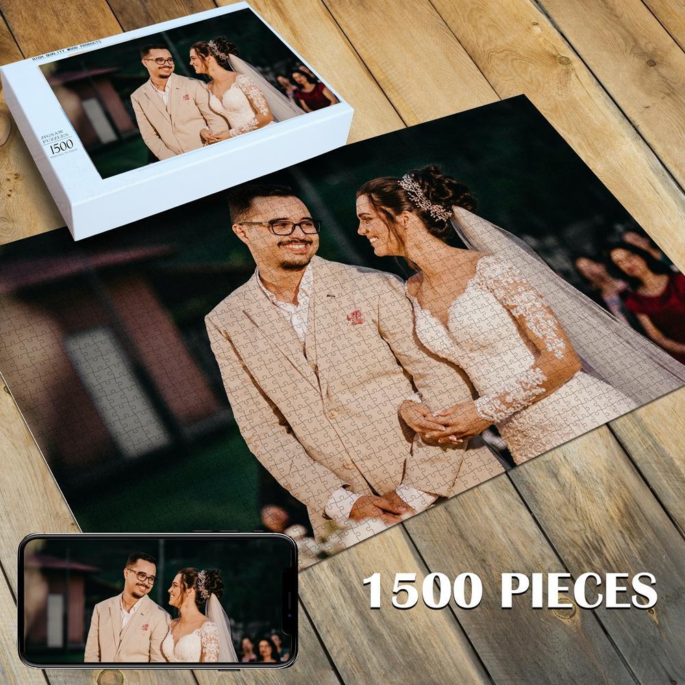 Custom Photo Jigsaw Puzzle Best Personalized Gift 35-1000 pieces - faceonboxer