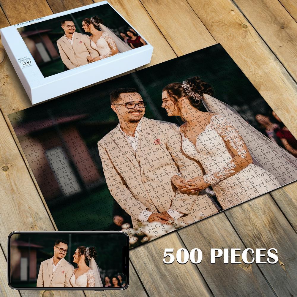 Custom Photo Jigsaw Puzzle Best Personalized Gift 35-1000 pieces - faceonboxer