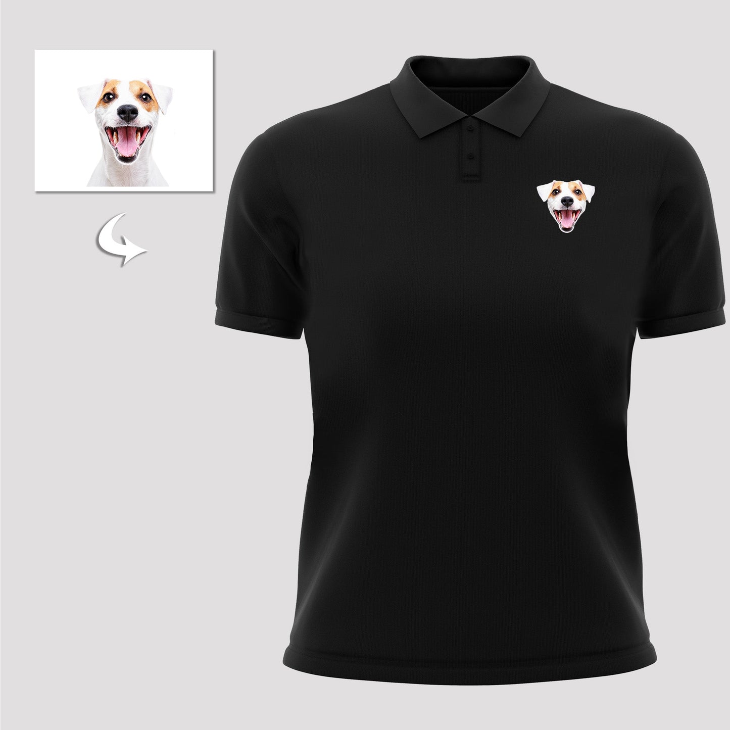 Custom Polo Shirts with Picture Collared Shirts for Men and Women