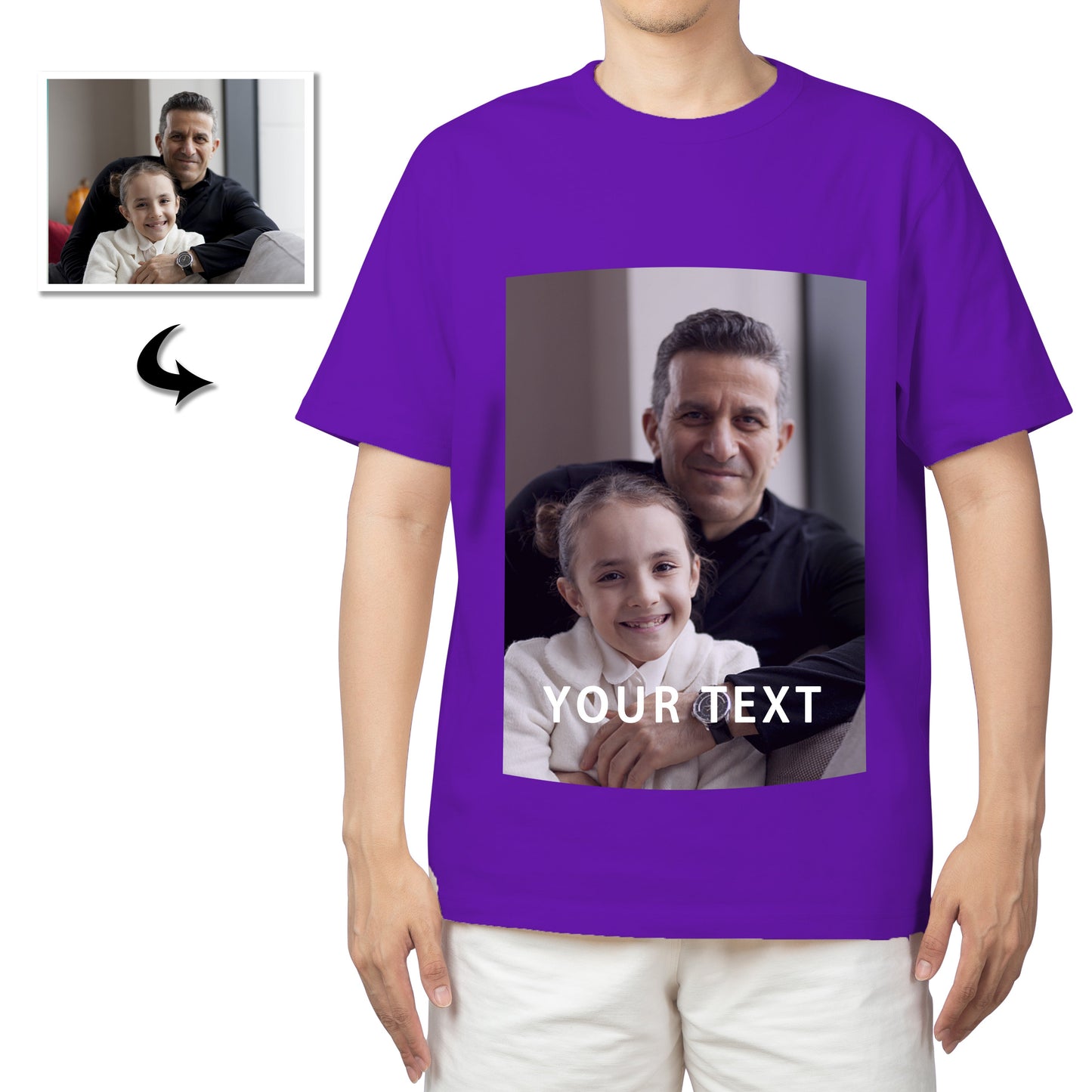 Custom T Shirt Printing with Photo Design Your Own Shirt Cotton