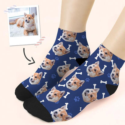 Custom Quarter Socks Dog