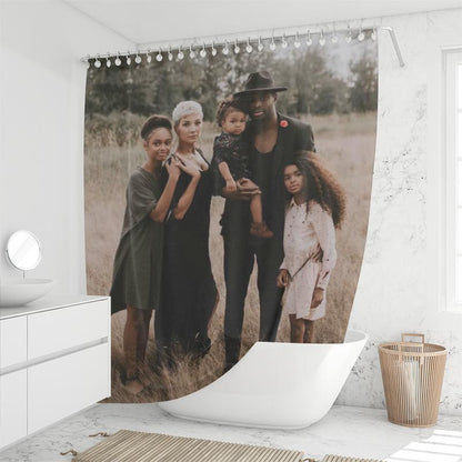 Custom Shower Curtain Unique Gift for Family