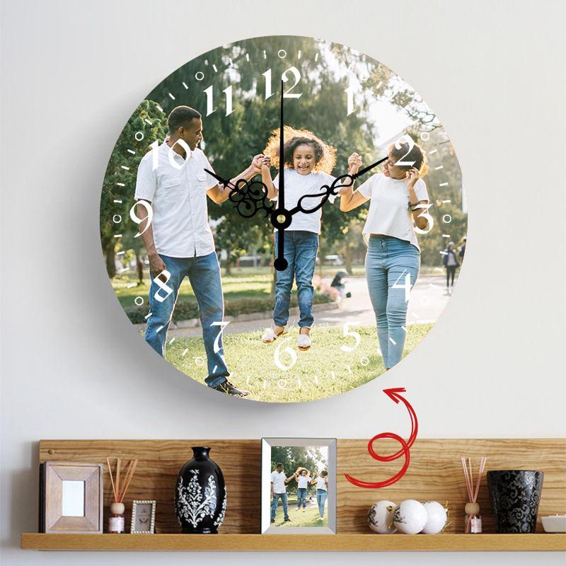 A Meaningful Gift Custom Photo Custom Wall Clock Keepsake Gift - faceonboxer
