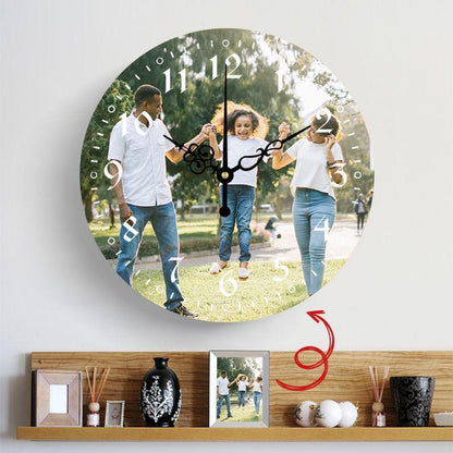 A Meaningful Gift Custom Photo Custom Wall Clock Keepsake Gift - faceonboxer