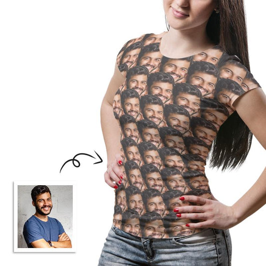 Custom Photo Face Mash T-shirt