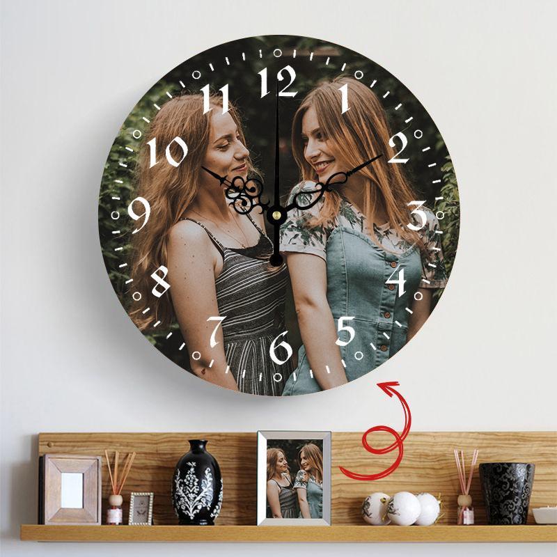A Meaningful Gift Custom Photo Custom Wall Clock Keepsake Gift - faceonboxer