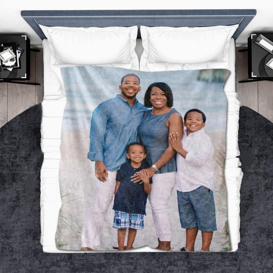 Custom Family Photo Blanket with Your Photo