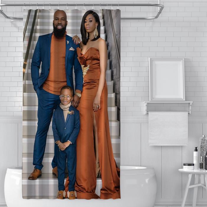 Custom Shower Curtain Unique Gift for Family