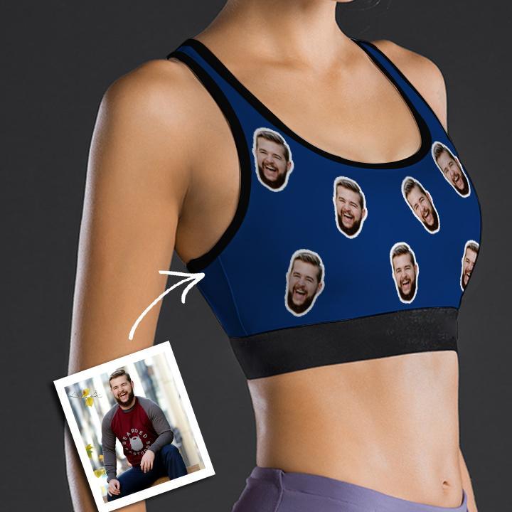 Custom Face Sports Bra Women's