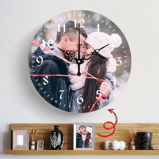 A Meaningful Gift Custom Photo Custom Wall Clock Keepsake Gift - faceonboxer