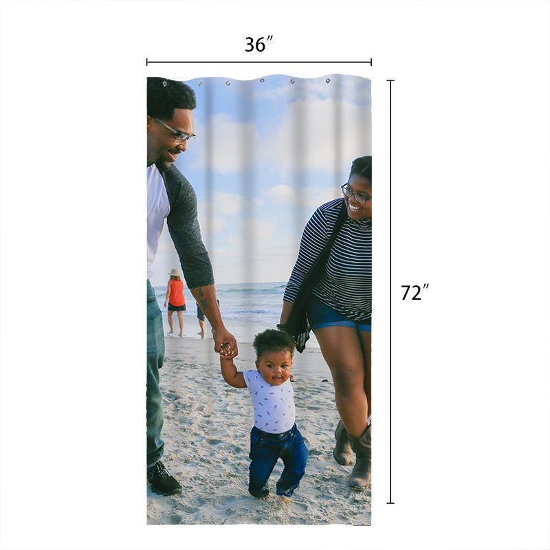 Photo Custom Shower Curtain Unique Gift for Family
