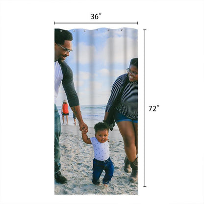 Photo Custom Shower Curtain Unique Gift for Family
