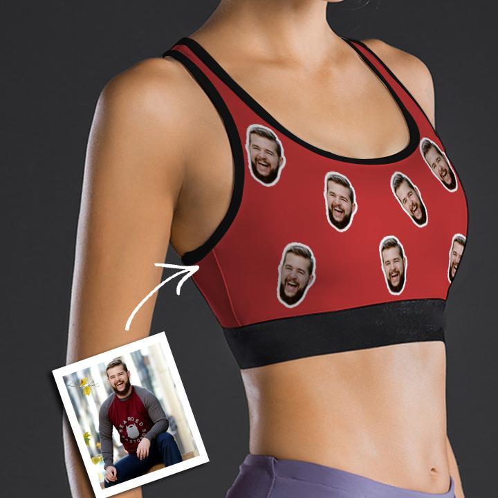Custom Face Sports Bra Women's