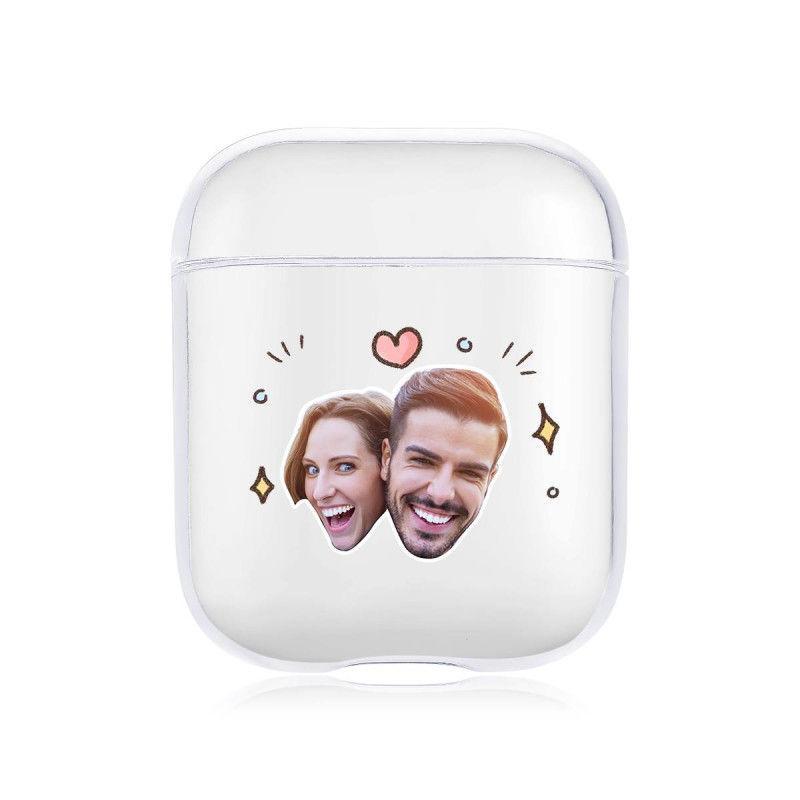 Custom Photo AirPods Case Couple's Keepsake Gift Earphone Case Transparent