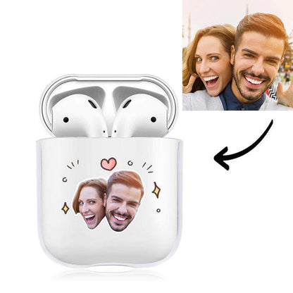 Custom Photo AirPods Case Couple's Keepsake Gift Earphone Case Transparent