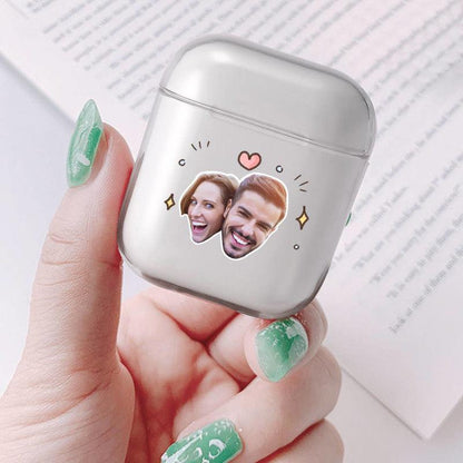 Custom Photo AirPods Case Couple's Keepsake Gift Earphone Case Transparent