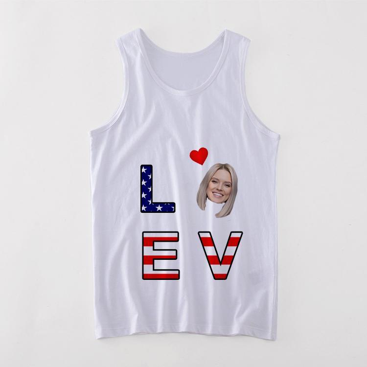 Custom Tank Tops, Photo Vest Happy Independence Day Man's Vest
