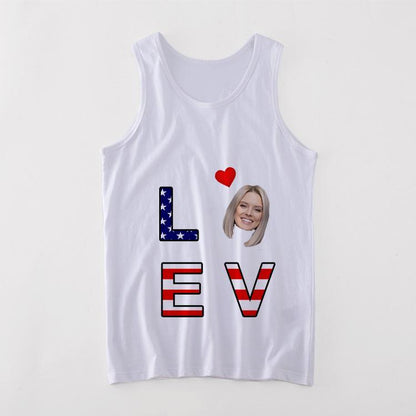 Custom Tank Tops, Photo Vest Happy Independence Day Man's Vest