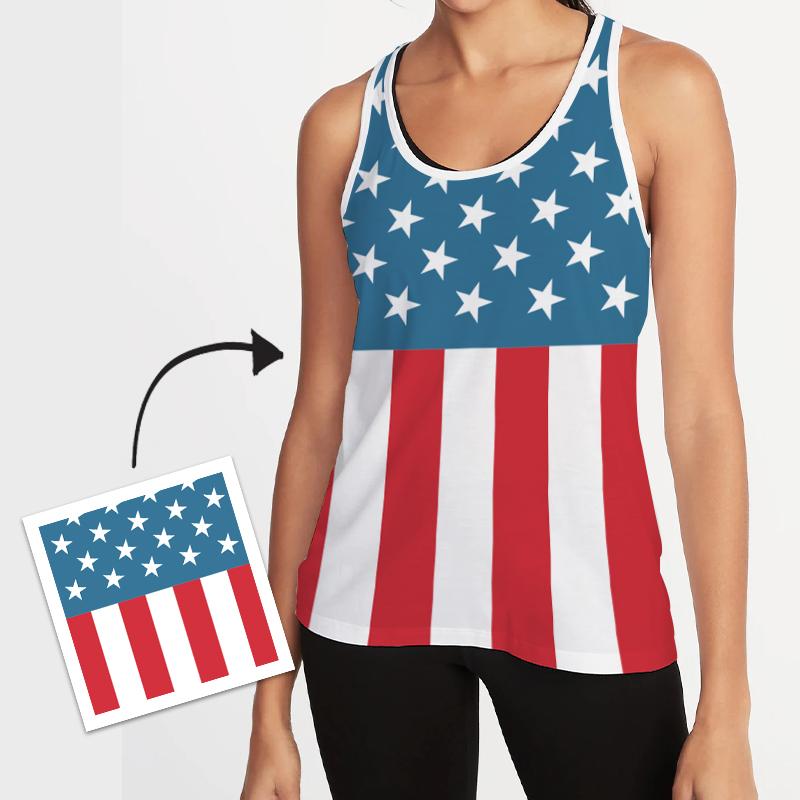 Custom Text Vest For Woman Independece Day Gifts
